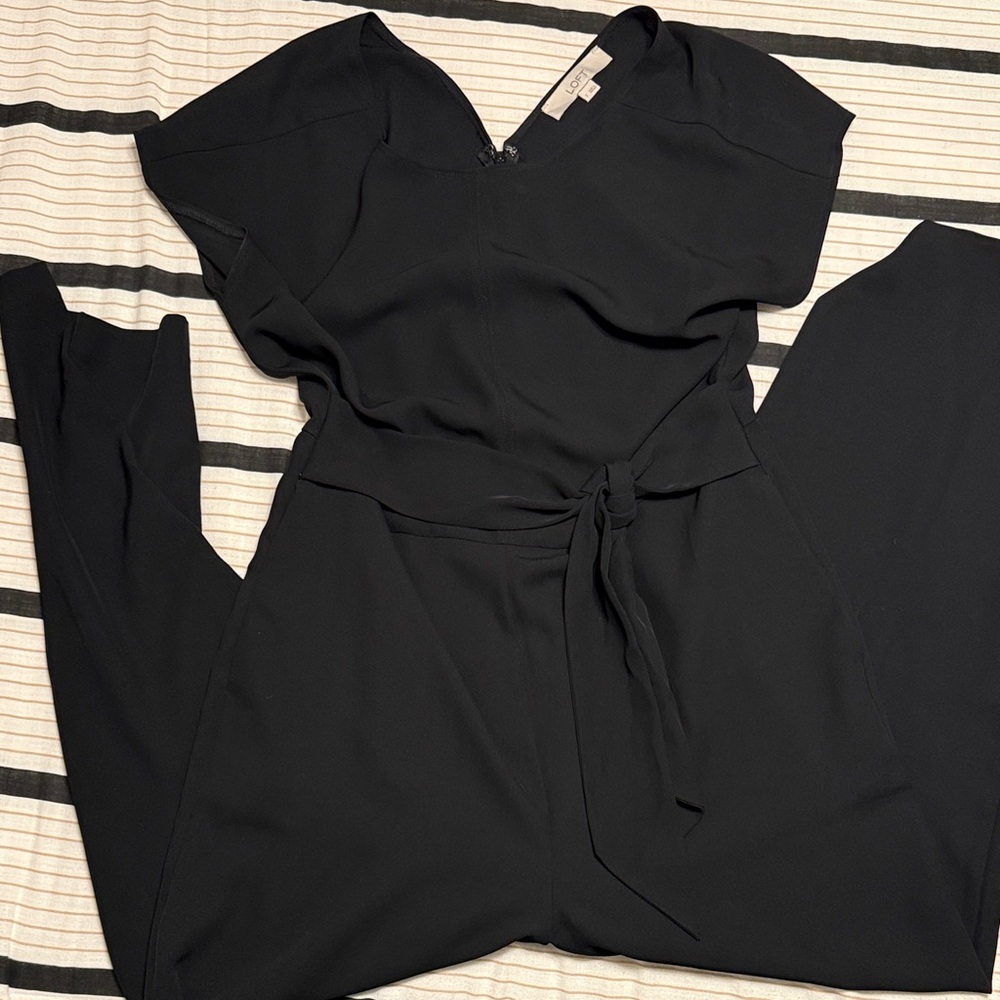 LOFT Classic Black Jumpsuit